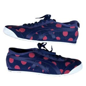 Asics Onitsuka Tiger Mexico 66 Peacoat Corduroy Polka Dot Men's Size 9 Sneakers